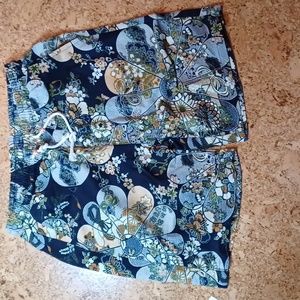 Kimono pattern shorts, size S, NWOT